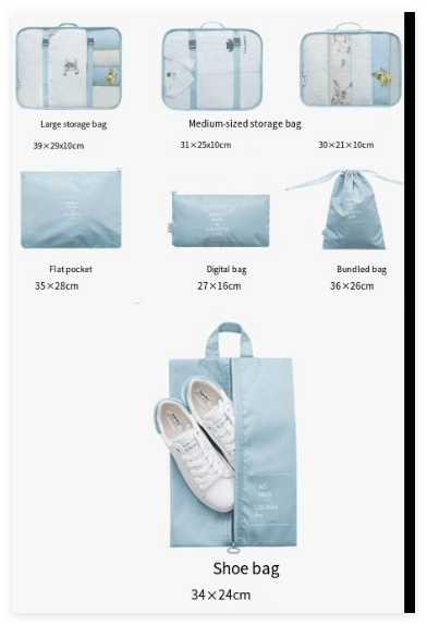 NOMIVA Travel Packing Cubes - 6-Piece Set